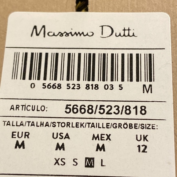 NWT. Massimo Dutti Lead (black/gray) Wool Blend Bouclé Knit Cardigan. Size S, M. - Picture 10 of 14